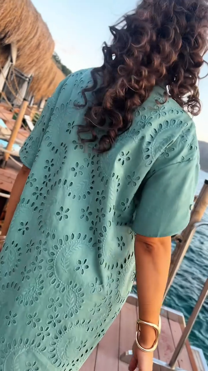 Vestido Camisero Riviera Calada