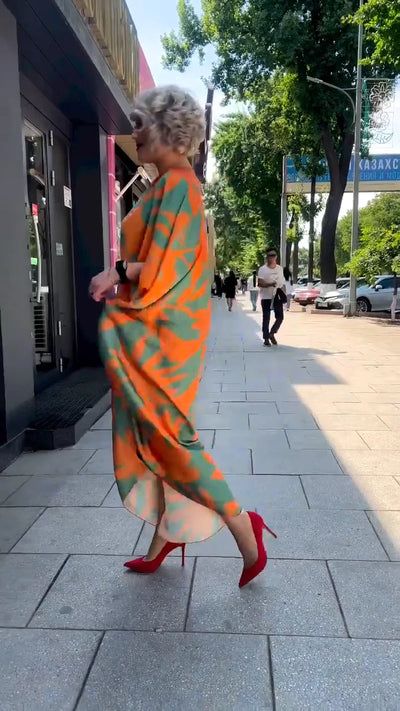 Elegante Vestido Kaftán Tulipán