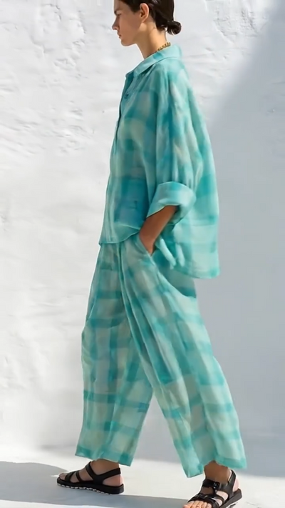 Conjunto Resort Mentha Plaid