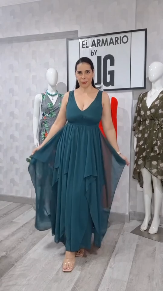 Vestido Glam Cascada de Gasa