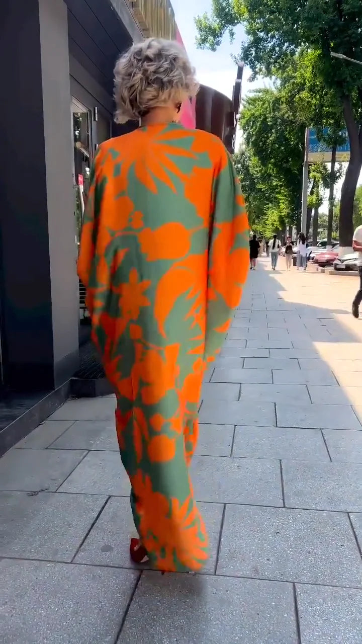Elegante Vestido Kaftán Tulipán