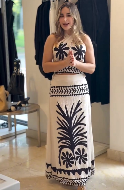 Bamoa/ Conjunto de Falda Verano