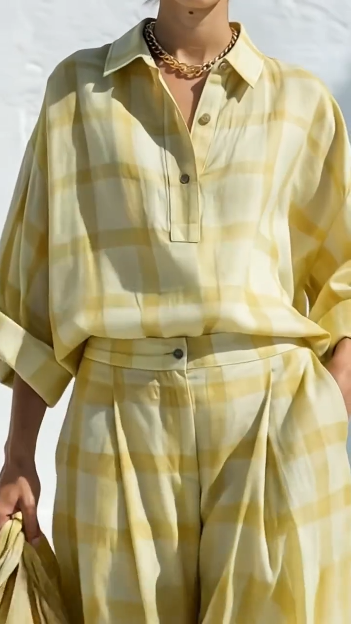 Conjunto Resort Mentha Plaid