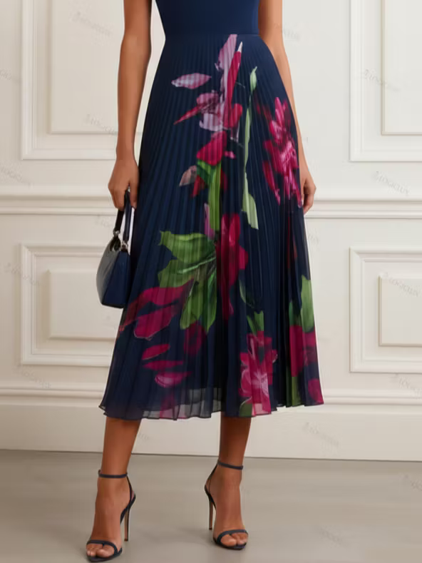 Zara /Vestido Elegante V-Neck