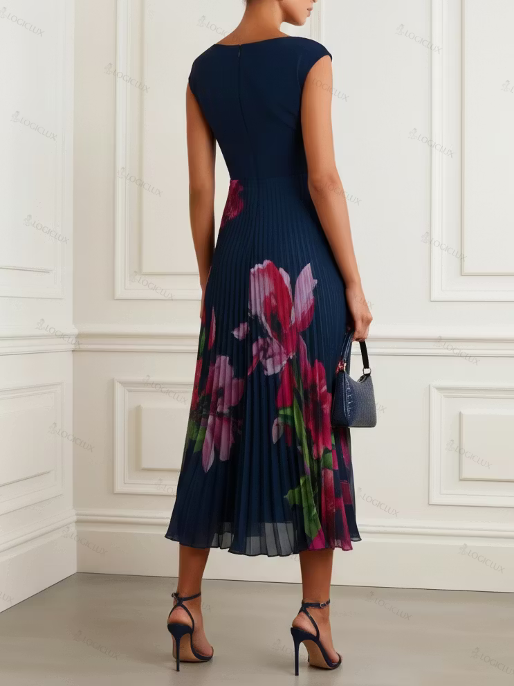 Zara /Vestido Elegante V-Neck